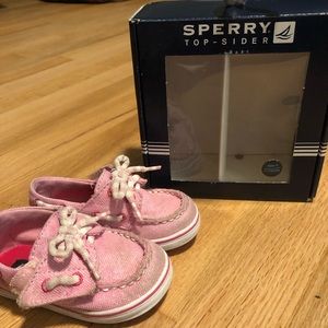Pink size toddler 4  Sperry’s